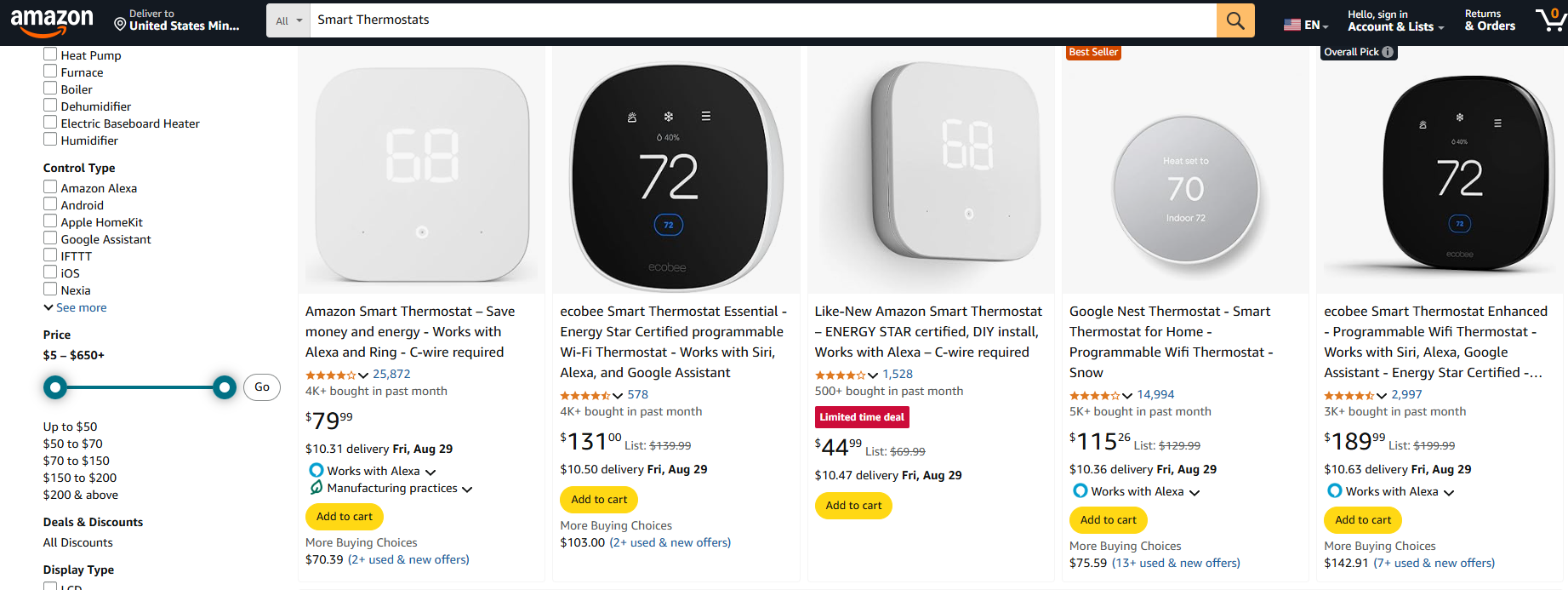 Smart Thermostats