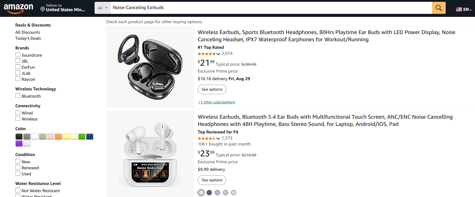 Noise-Canceling Earbuds