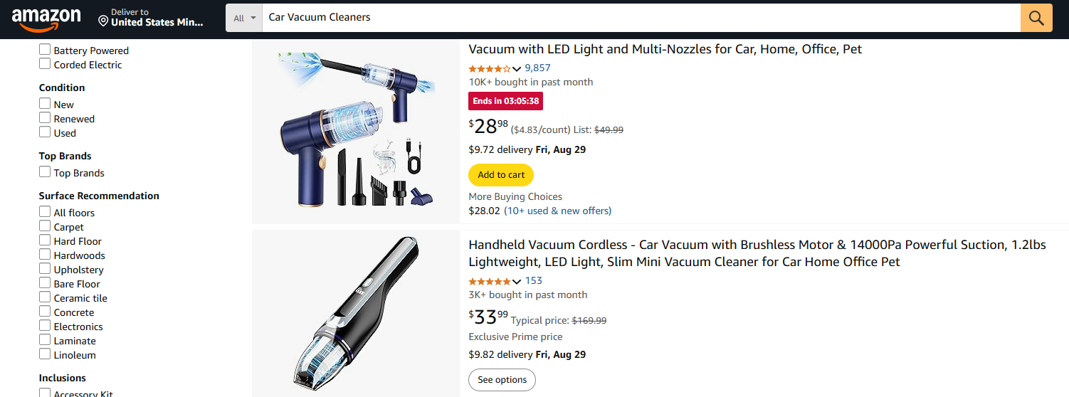 Car Vacuum Cleaners