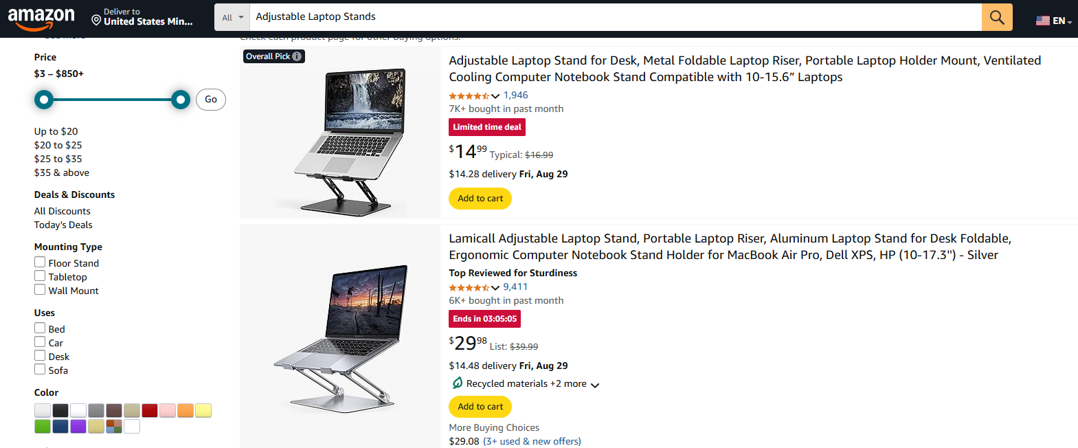 Adjustable Laptop Stands