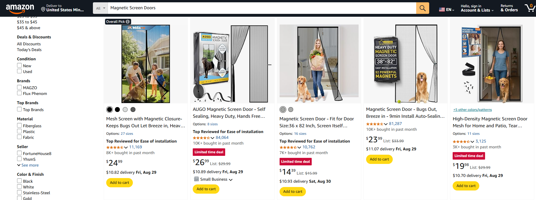 Magnetic Screen Doors