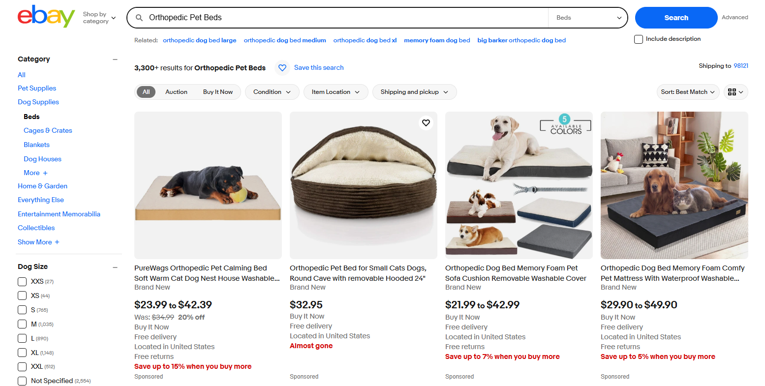 Orthopedic Pet Beds