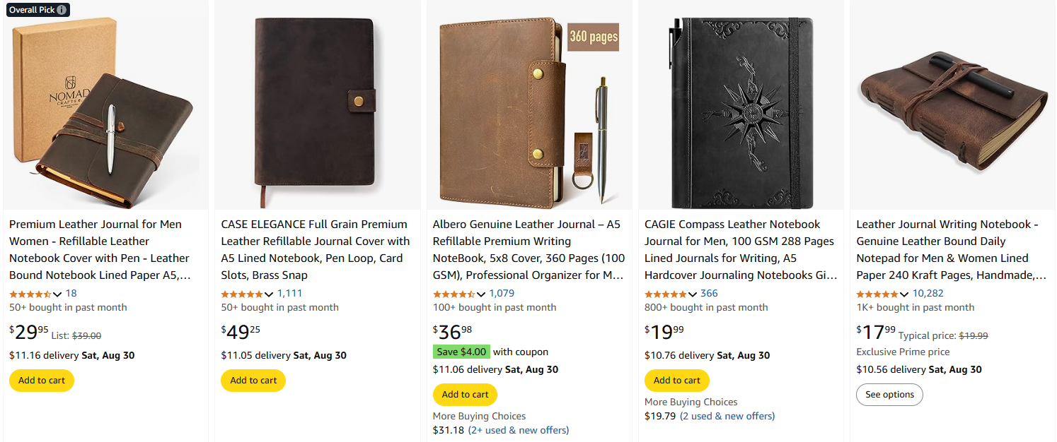 Premium Leather Journals