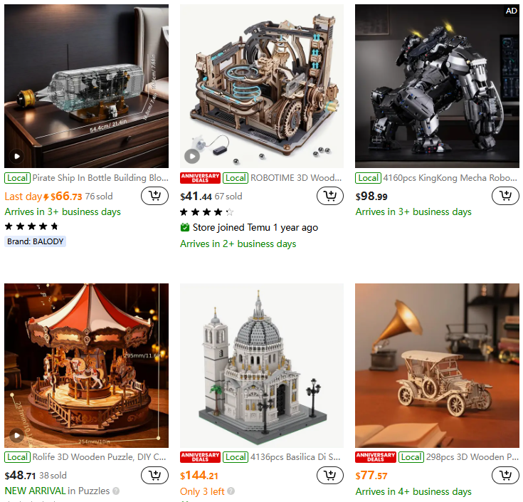 High-Quality Model Kits