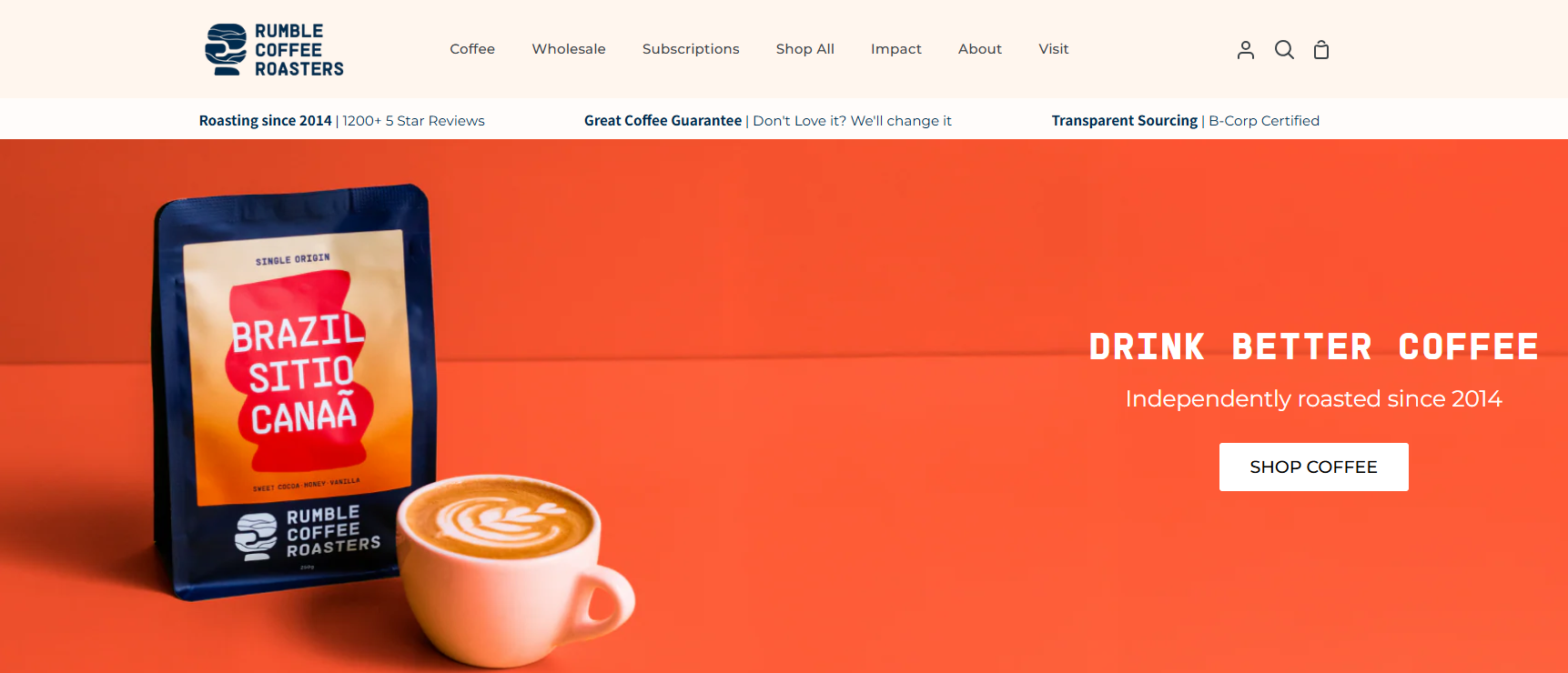 Rumble Coffee Roasters - Coffee Dropshipping Suppliers