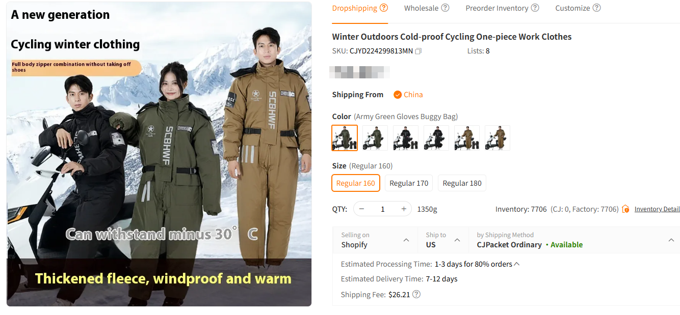 Warm & Waterproof One-Piece Coat