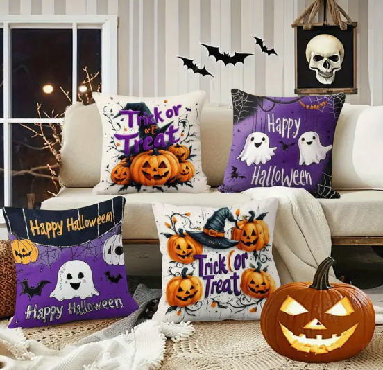 Halloween-Themed Pillow Covers