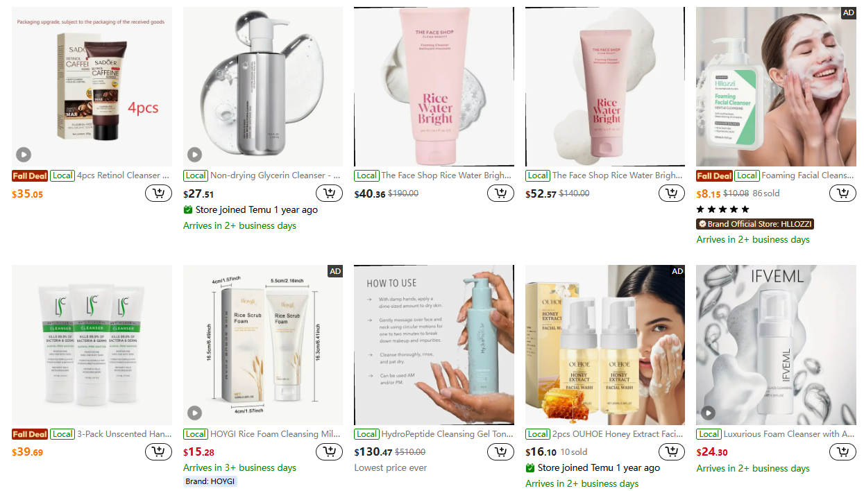 Foam & Gel Cleansers