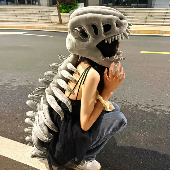 Wearable Dinosaur Skeleton Plush