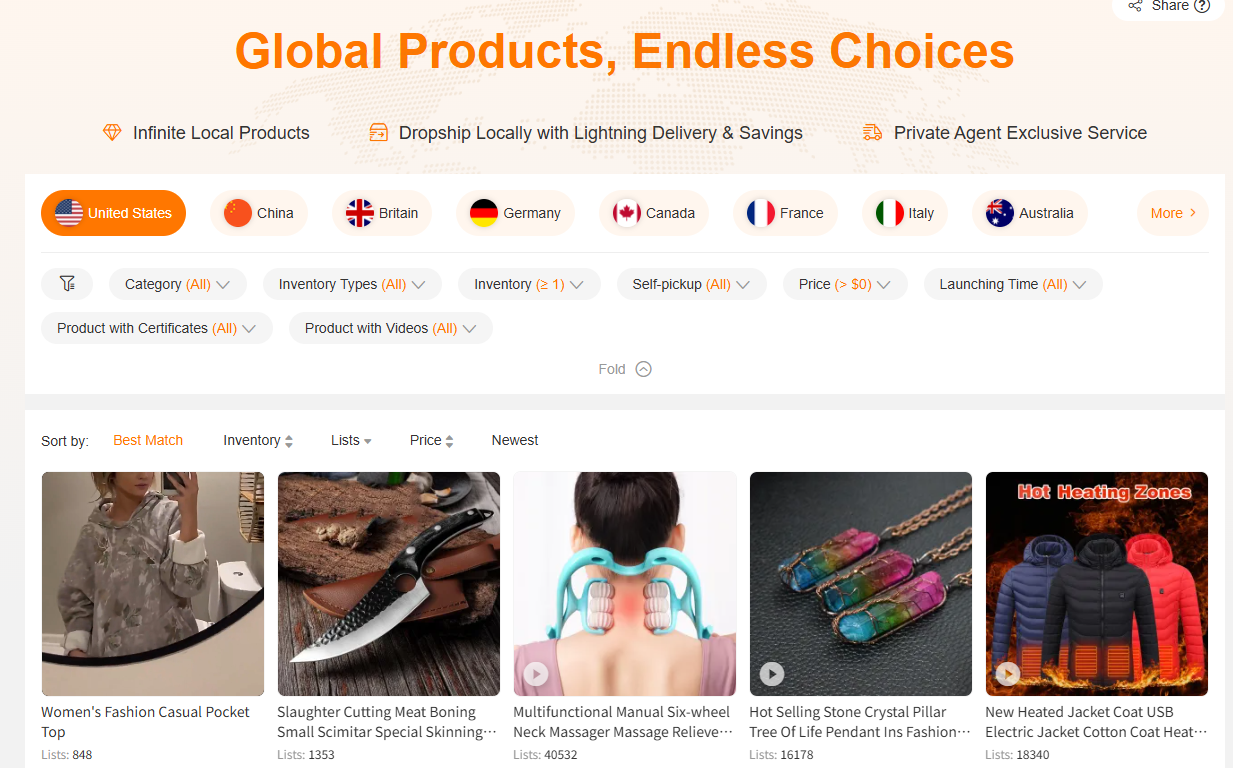 CJdropshipping – All-in-One Sourcing Platform