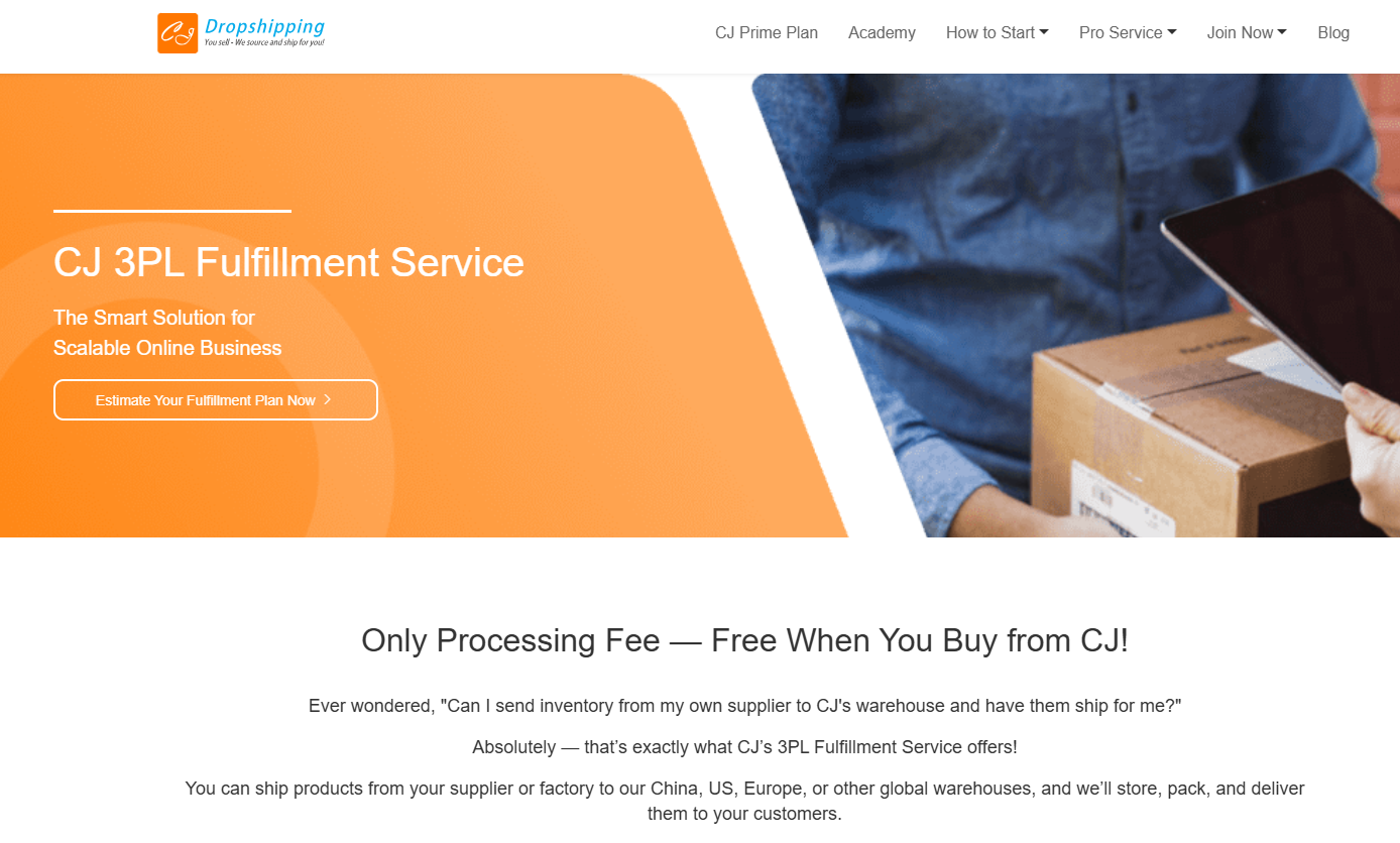 CJdropshipping – Global Warehouses and 3PL Services