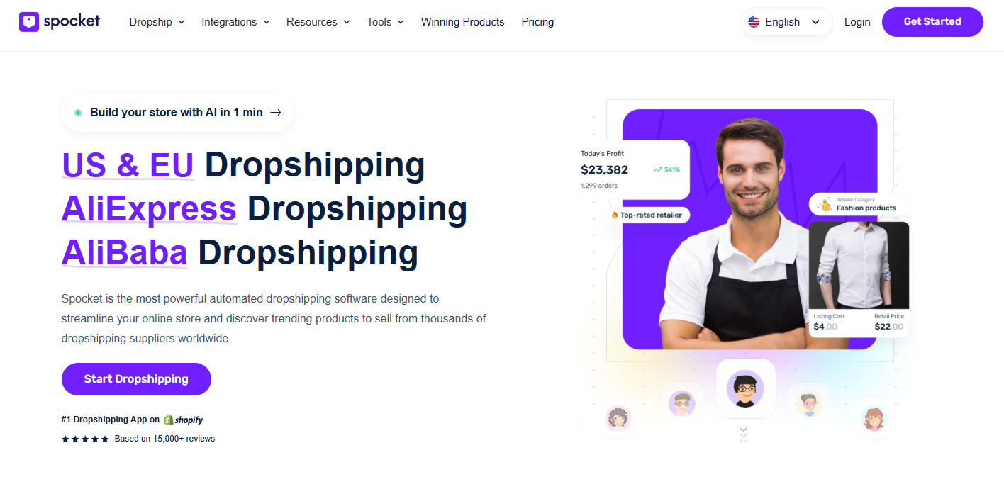 Spocket – Curated US/EU Supplier Marketplace