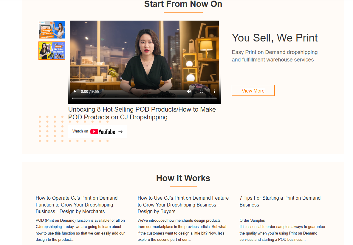 CJdropshipping – POD Services with Global Fulfillment