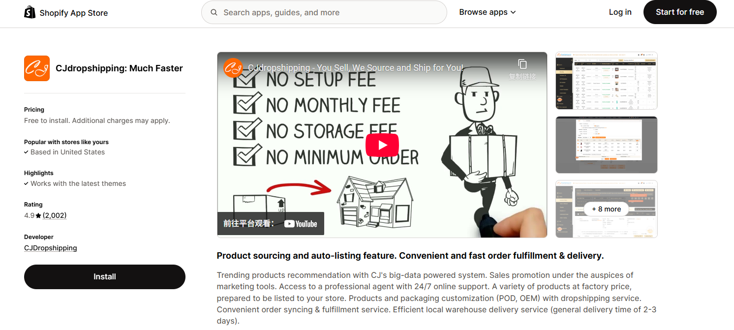 CJdropshipping App – All-in-One Dropshipping Solution on Shopify