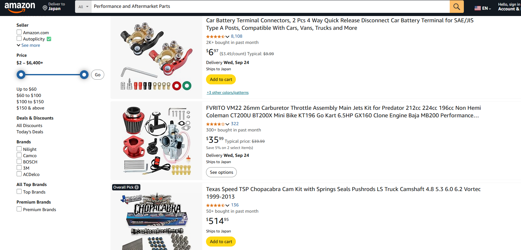 Performance and Aftermarket Parts