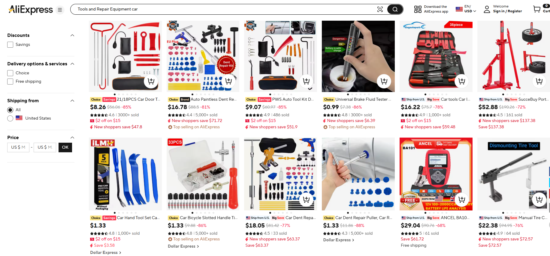 Tools and Repair Equipment