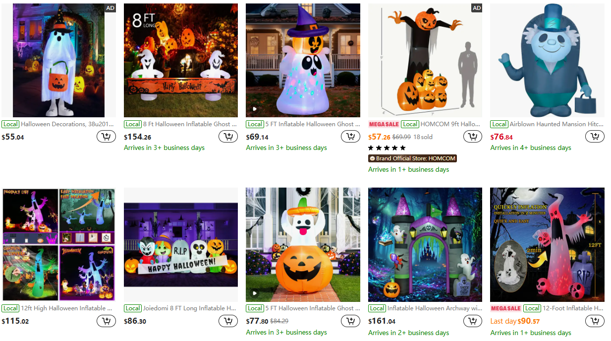 Inflatable Outdoor Ghost Decoration