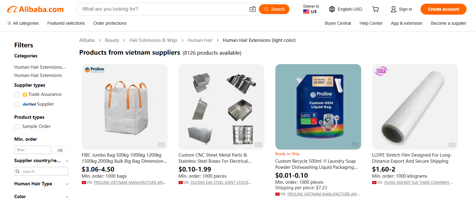 Alibaba Vietnam Suppliers