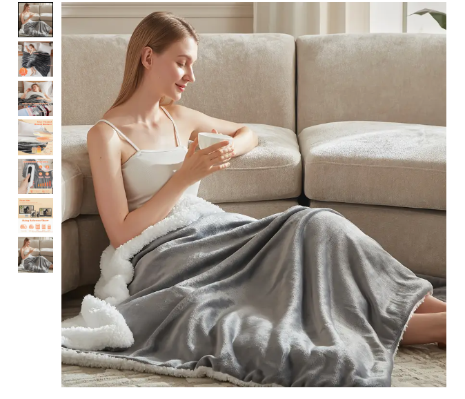 Heated Throw Blanket