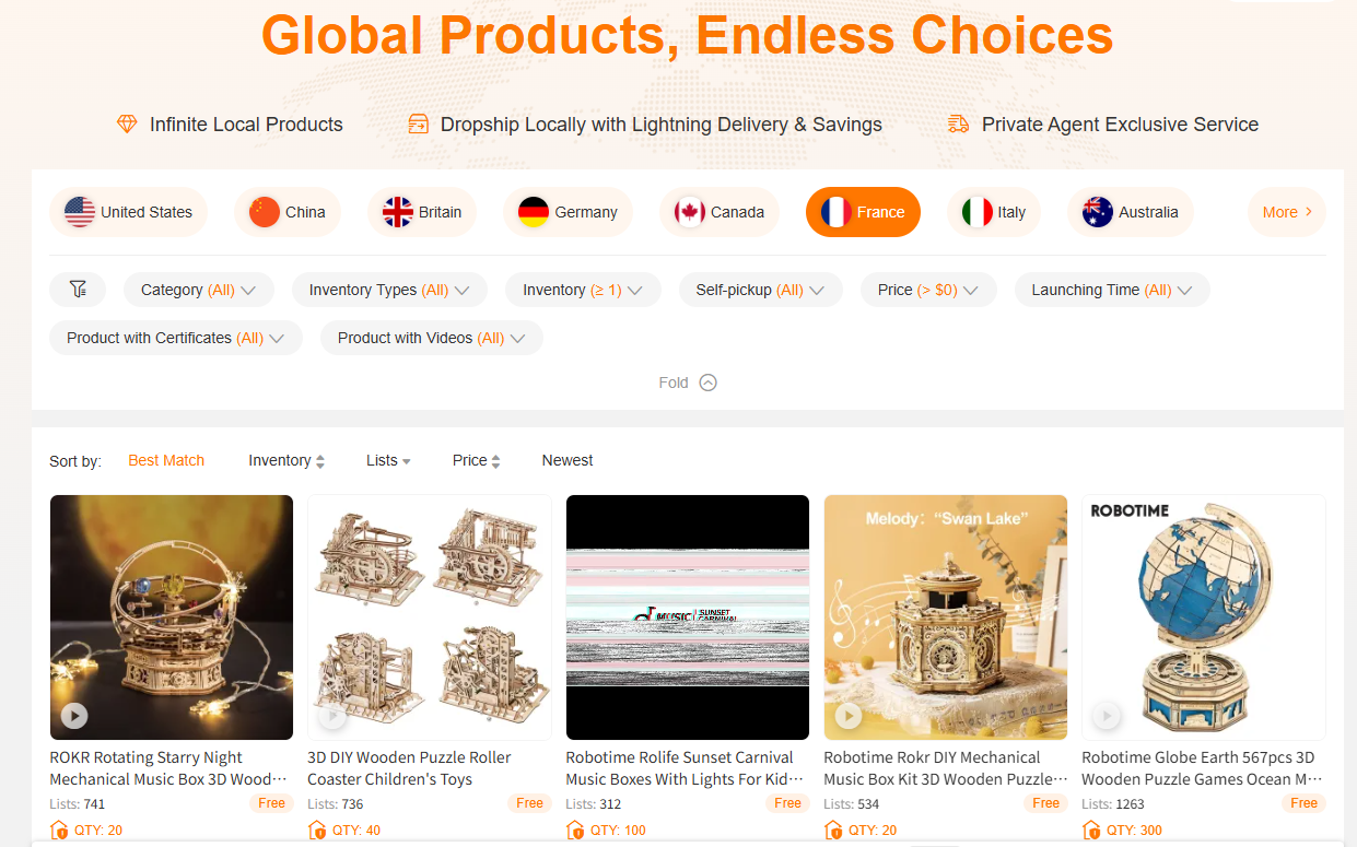 CJdropshipping (EU Warehouses)