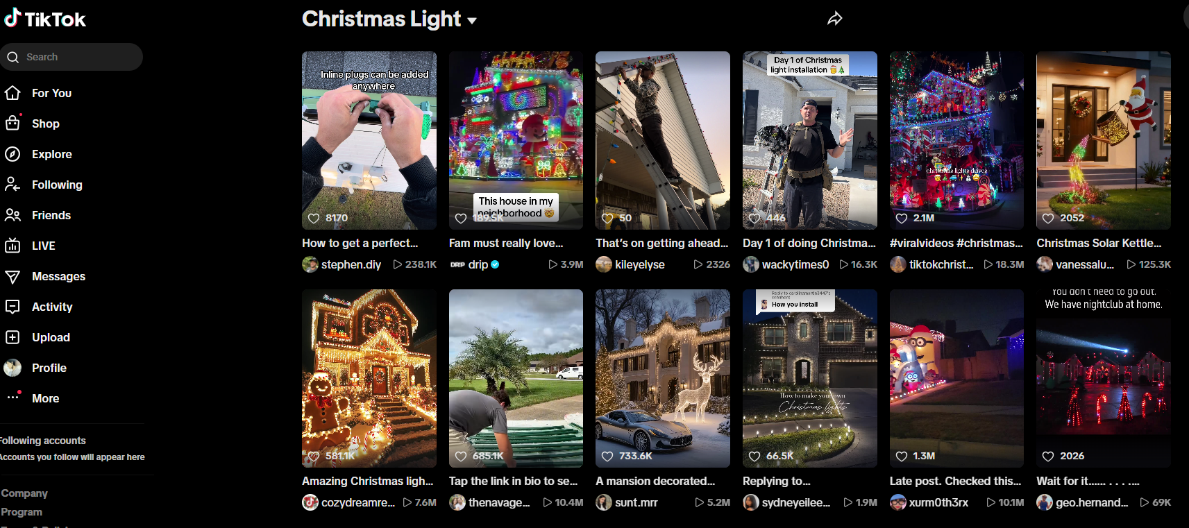 LED Christmas decorations