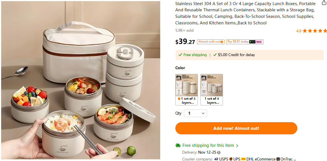 Stainless Steel Lunch Boxes