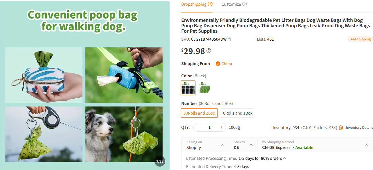 Plant-Based Pet Waste Bags