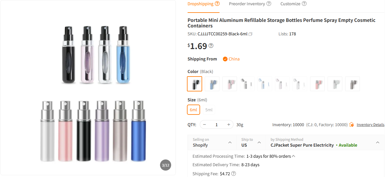 Refillable Cosmetic Containers