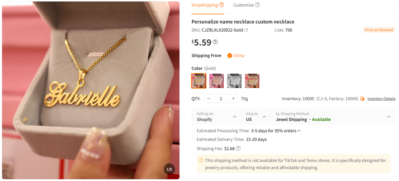 Custom Name Necklace