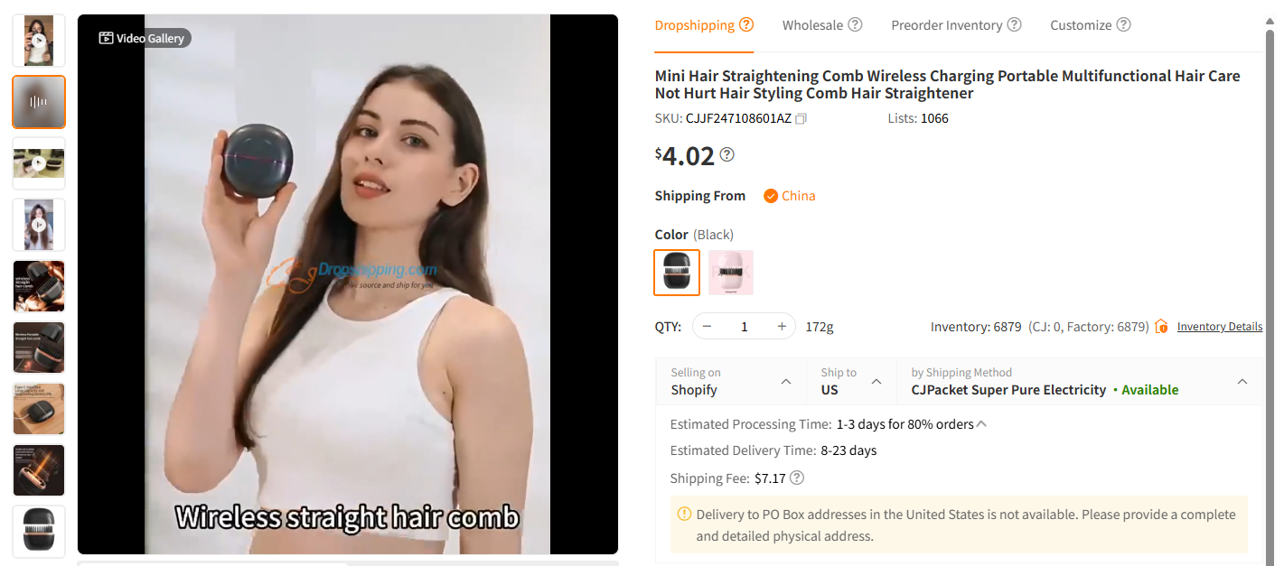 Mini Hair Straightener