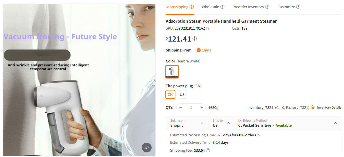 Suction Handheld Safe Steamer