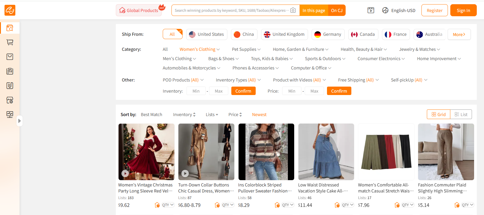 CJ’s Global Warehouse