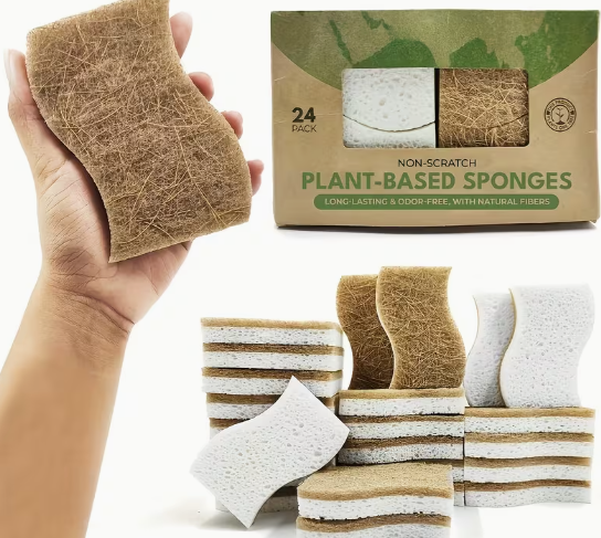 Biodegradable Cleaning Sponges and Brushes