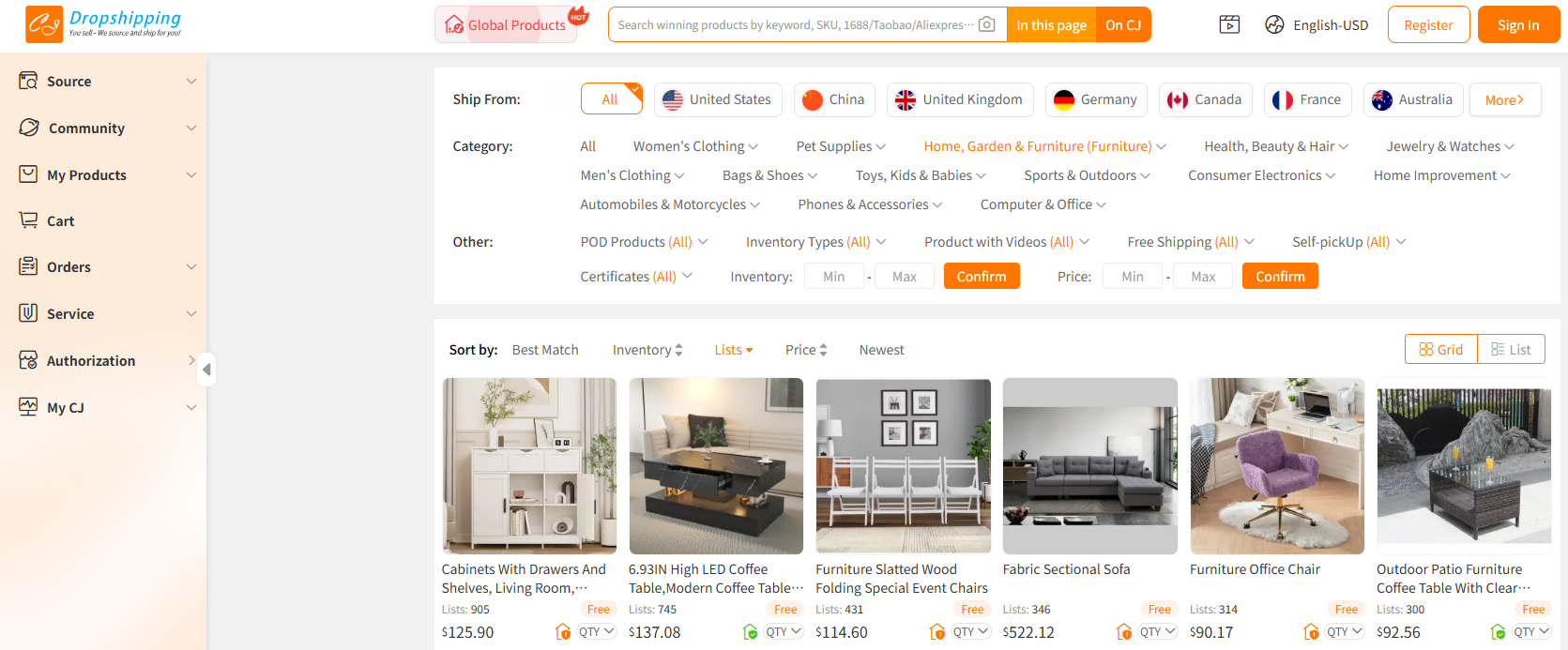 dropshipping home decor