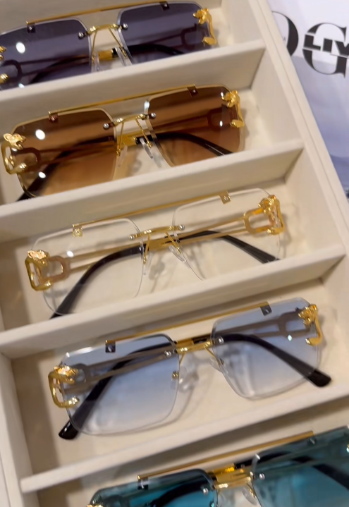 Rimless Gradient Sunglasses