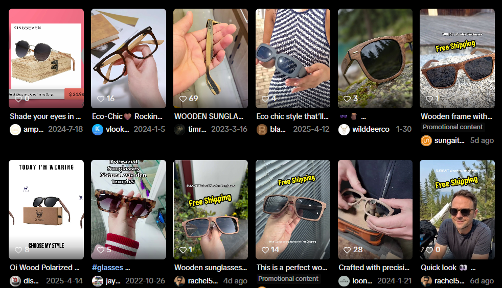 Wooden Frame Eco Sunglasses