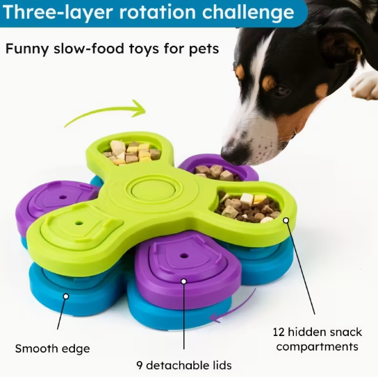 Slow-Feeder Dog Bowls and Interactive Pet Feeding Products