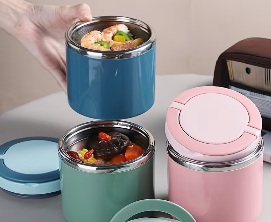 Insulated stainless-steel food jar or lunch container