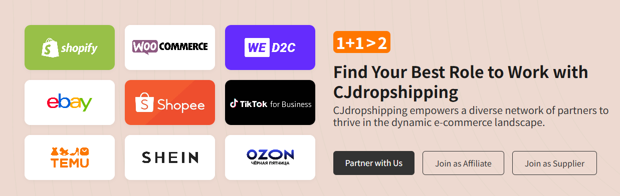 Shopify dropshipping company CJdropshipping