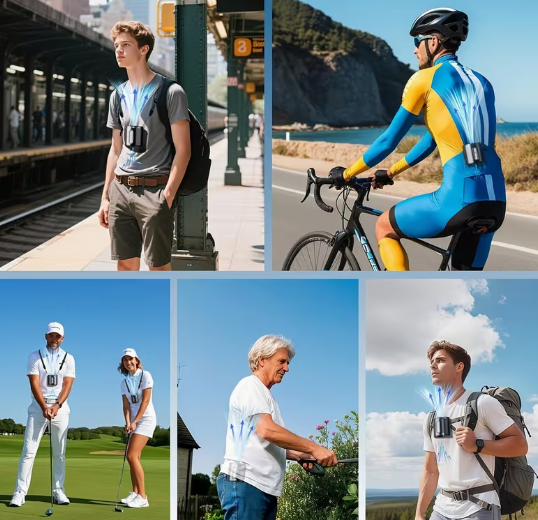 Wearable waist fan or 3-in-1 personal cooling fan