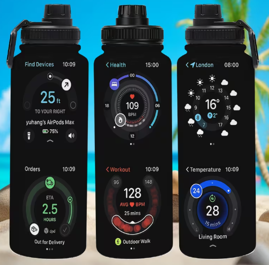 Insulated water bottle or smart temperature bottle