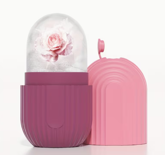 Portable ice roller or cooling beauty tool