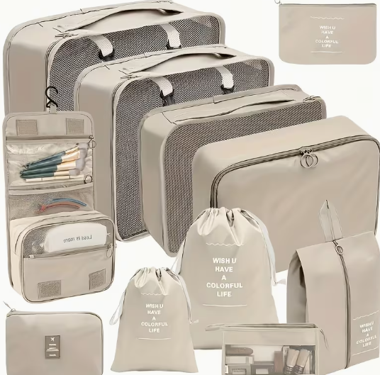 Packing cubes or travel organizer set