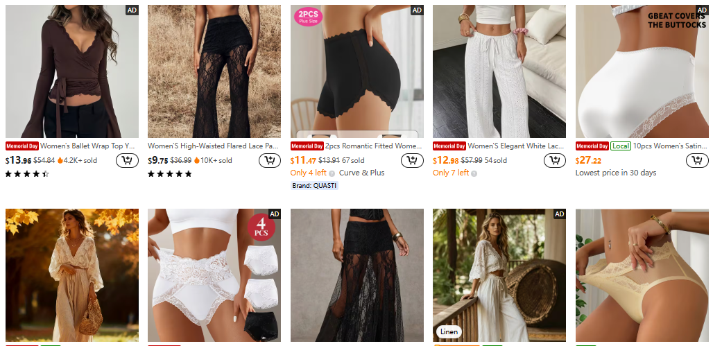 Lace and Feminine Detail Pieces