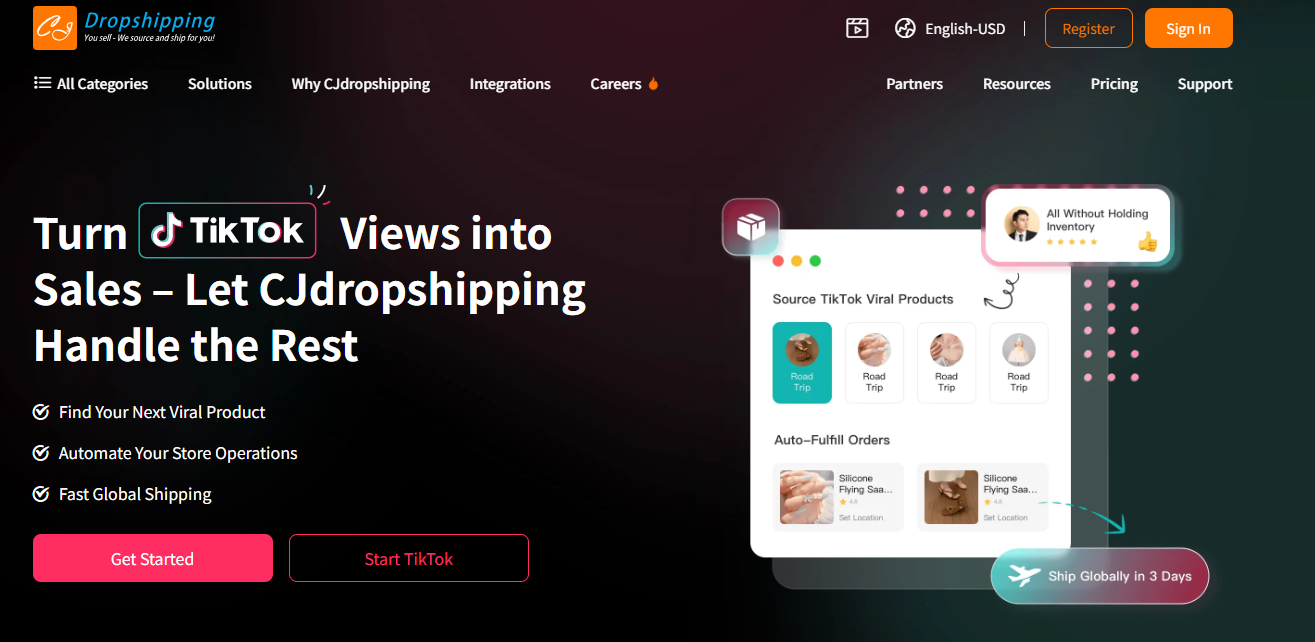 CJdropshipping With TikTok Shop