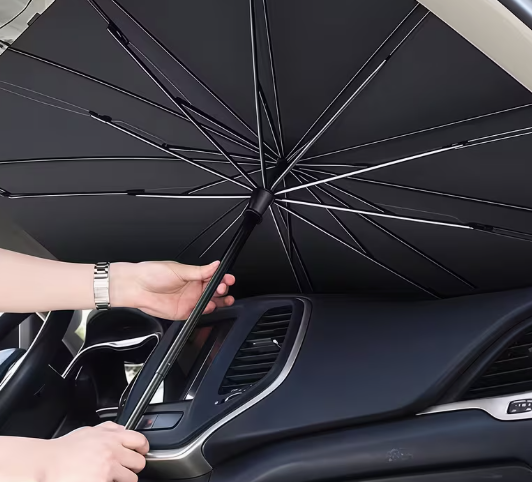 Umbrella-Style Car Windshield Sunshades