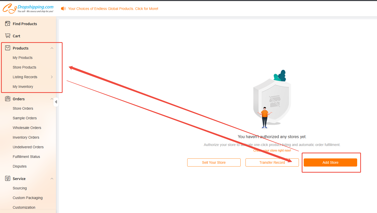 Products to Your Store