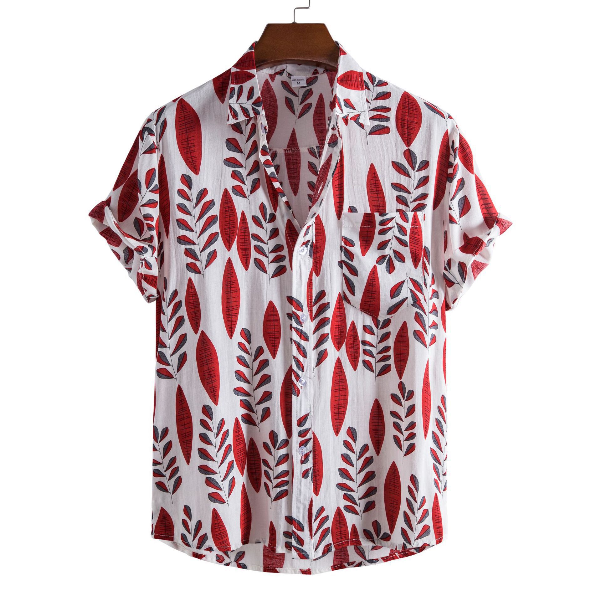 Fashion Shirt Creative Printing Pattern Lapel Shirt - CJdropshipping