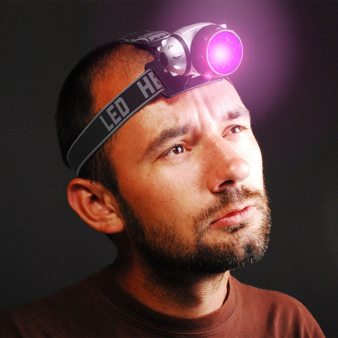 Fashion Simple LED Plastic Purple Headlight CJdropshipping