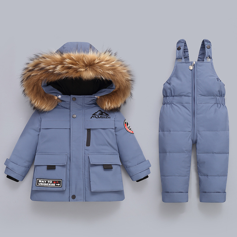 Children's Down Jacket Suit 2023 New Winter Baby Baby Down Jacket Two